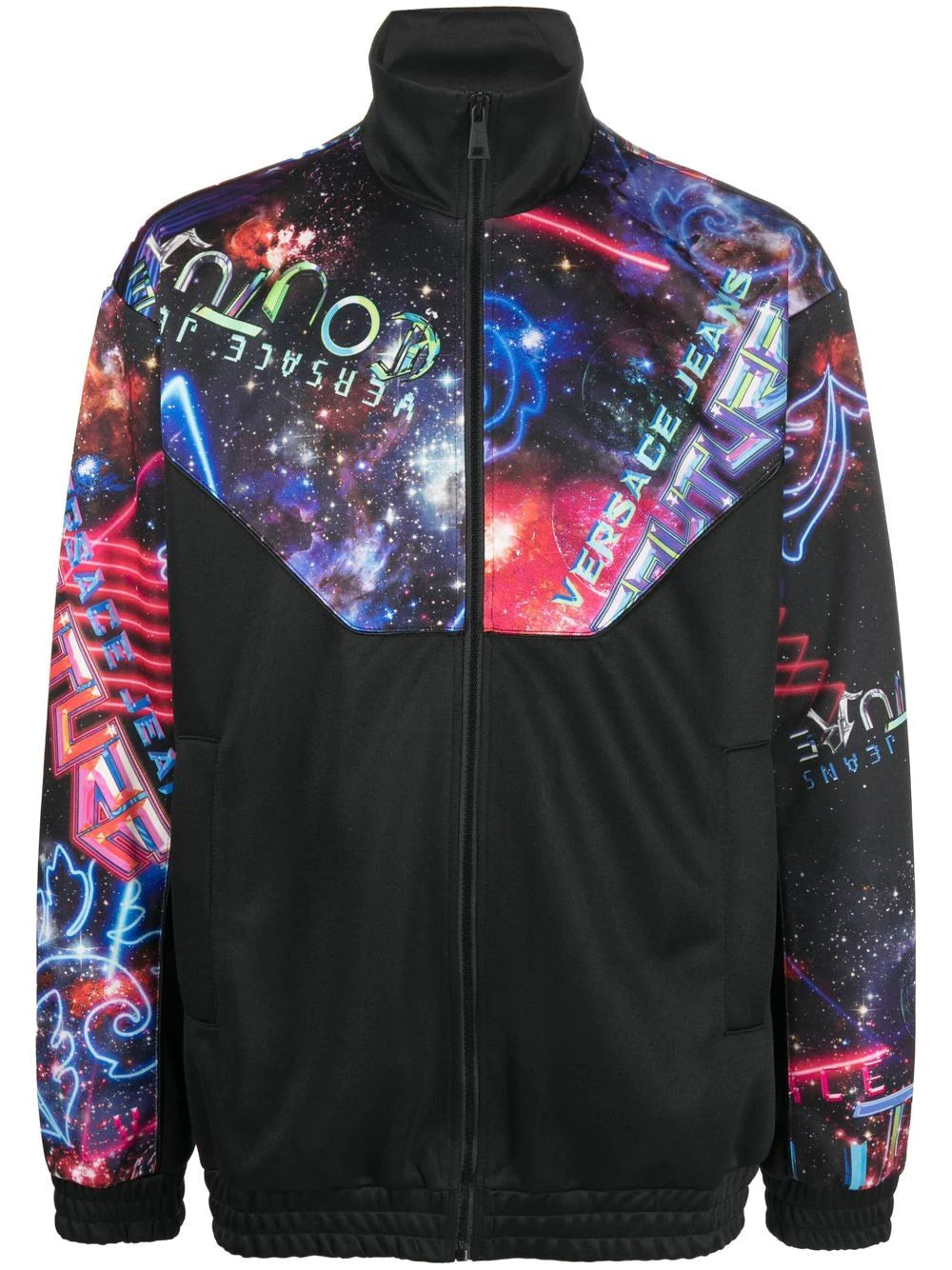 Logo Digital Print Bomber Jacket
