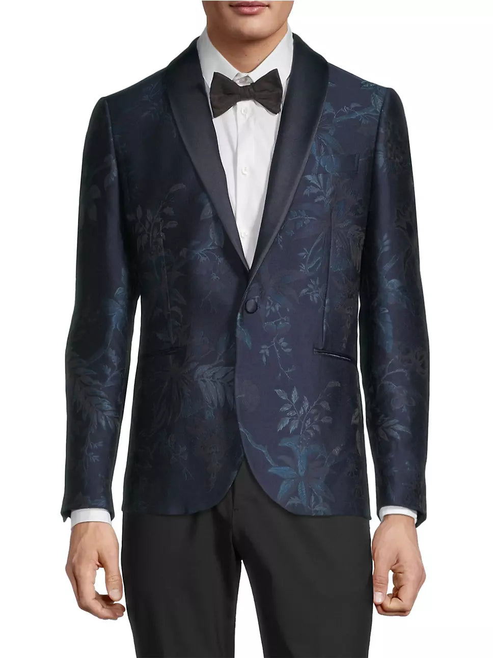 SHAWL COLLAR EMBROIDERED EVENING JACKET