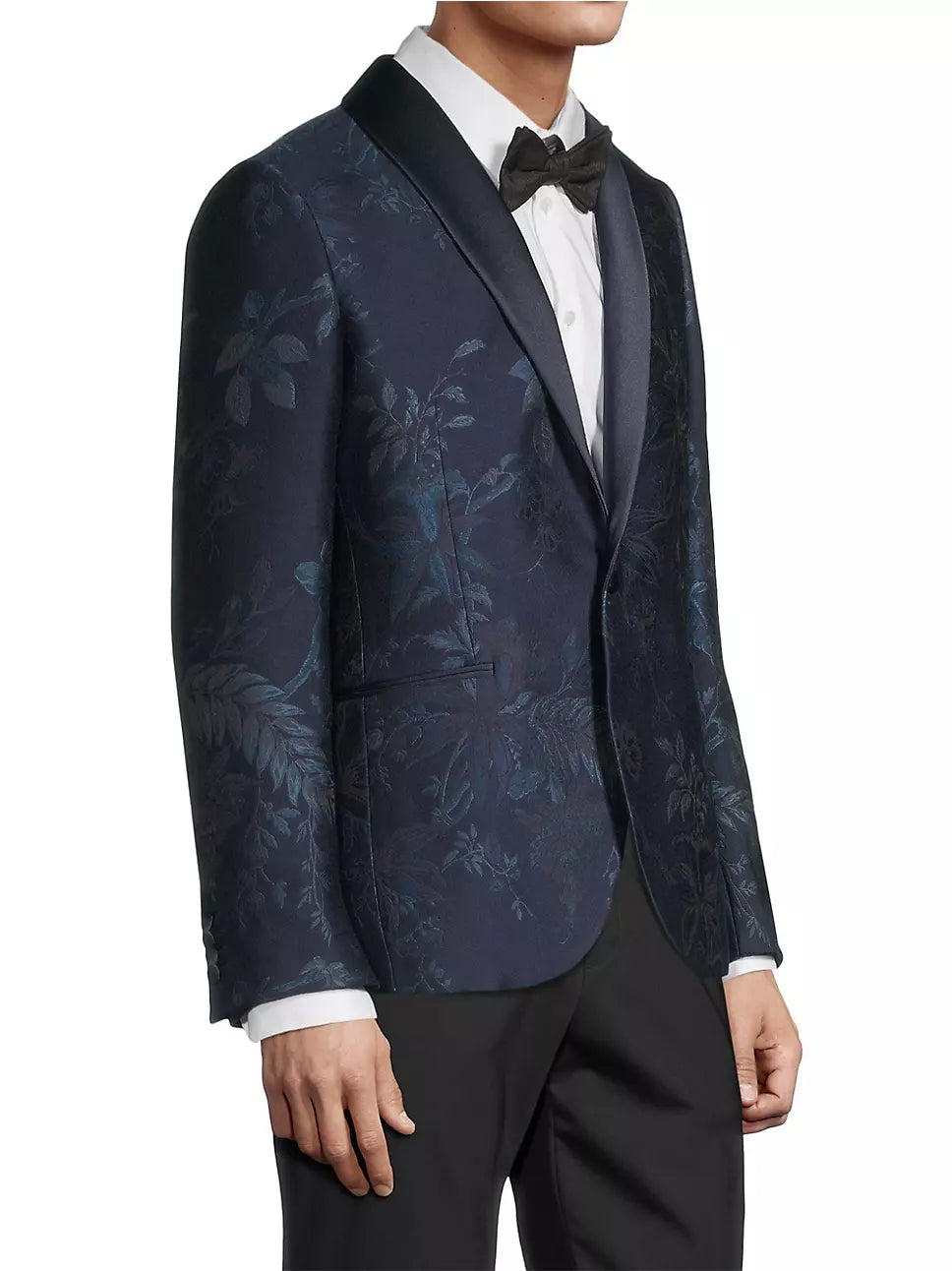SHAWL COLLAR EMBROIDERED EVENING JACKET