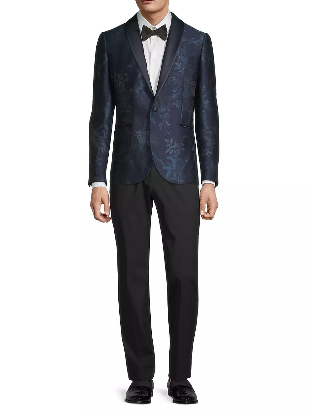 SHAWL COLLAR EMBROIDERED EVENING JACKET