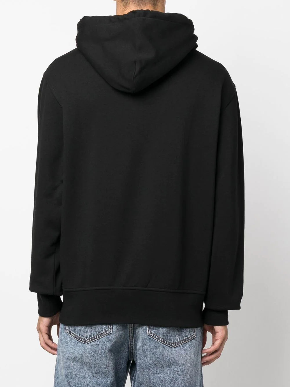 logo-print cotton hoodie
