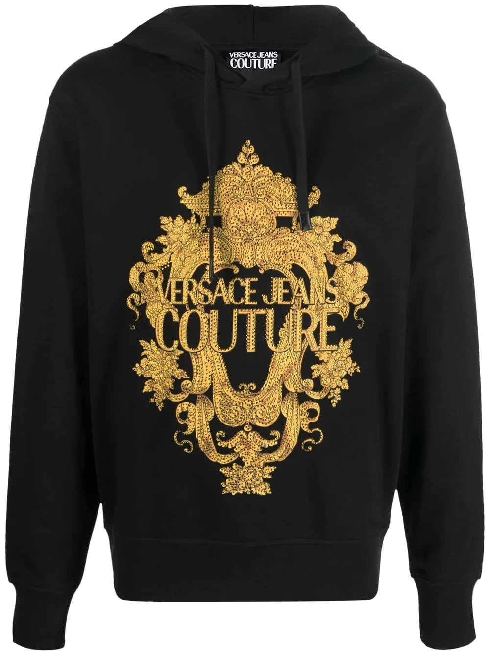 logo-print cotton hoodie