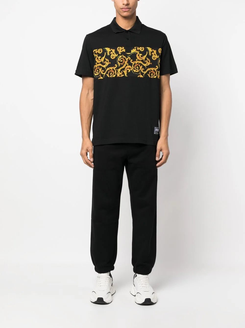 baroque pattern-print polo shirt