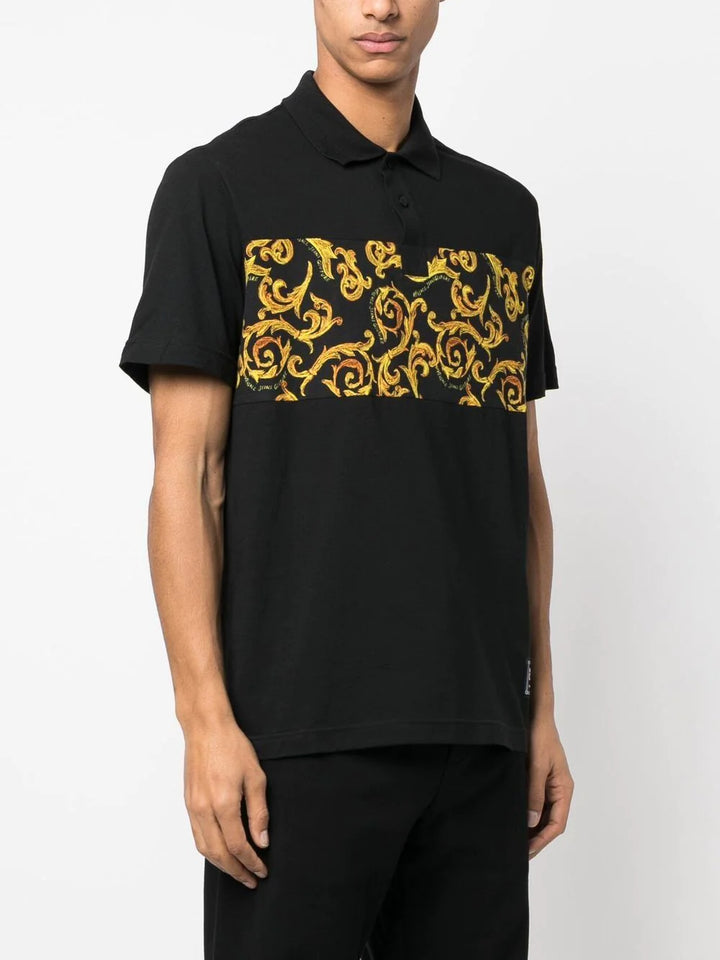 baroque pattern-print polo shirt