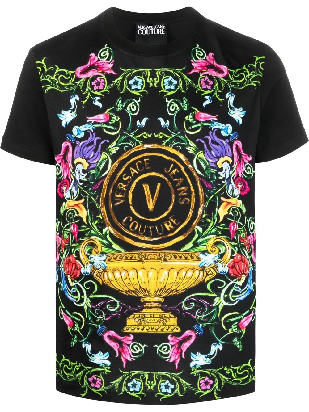 V-Emblem Garden cotton T-shirt