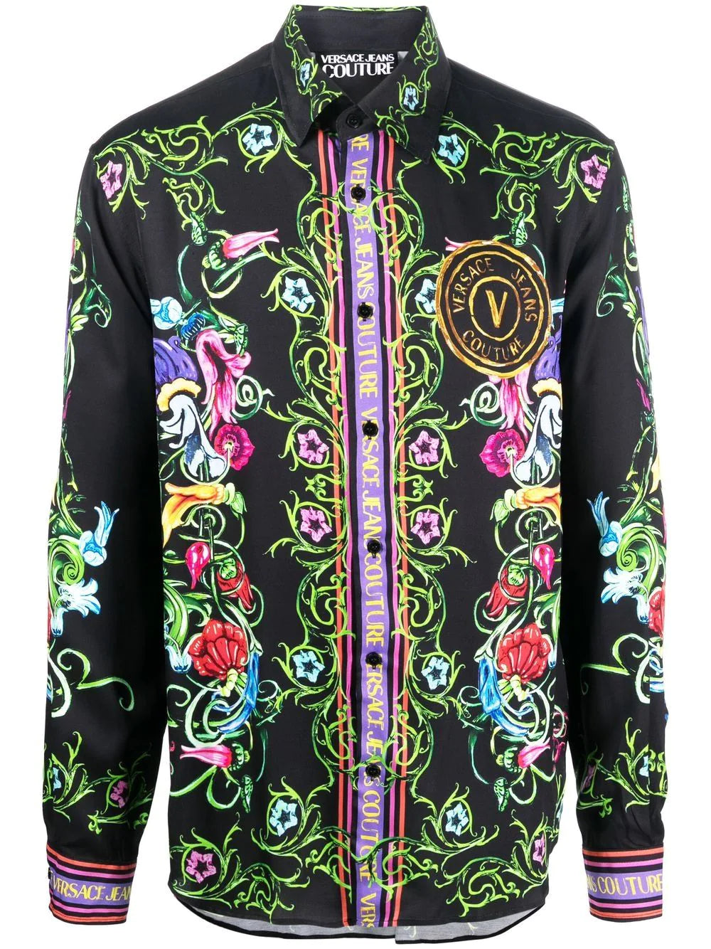 logo graphic-print shirt