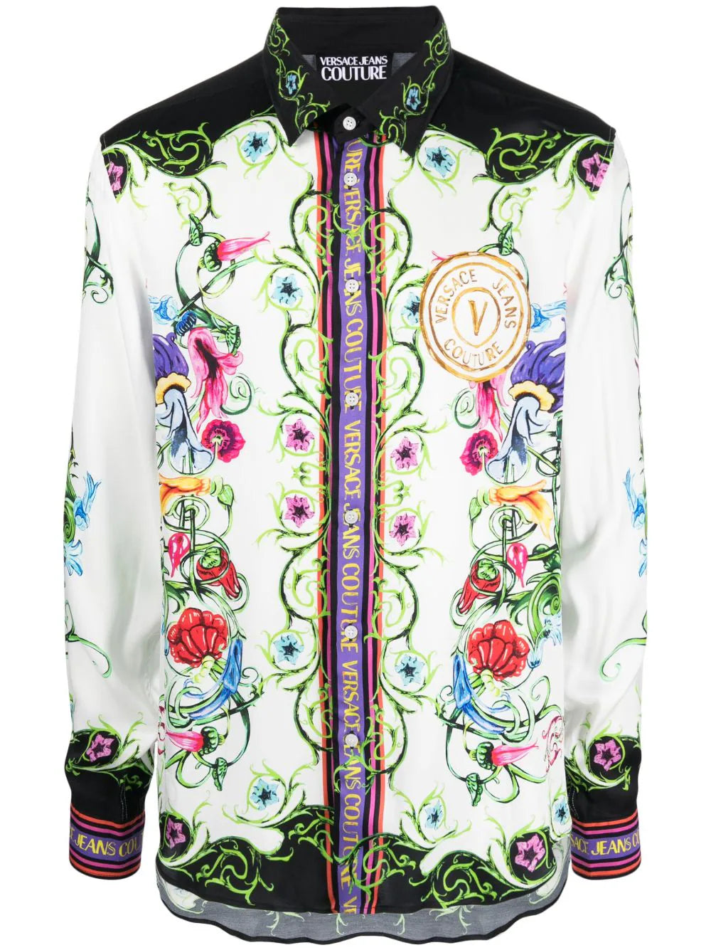 logo-print long-sleeve shirt