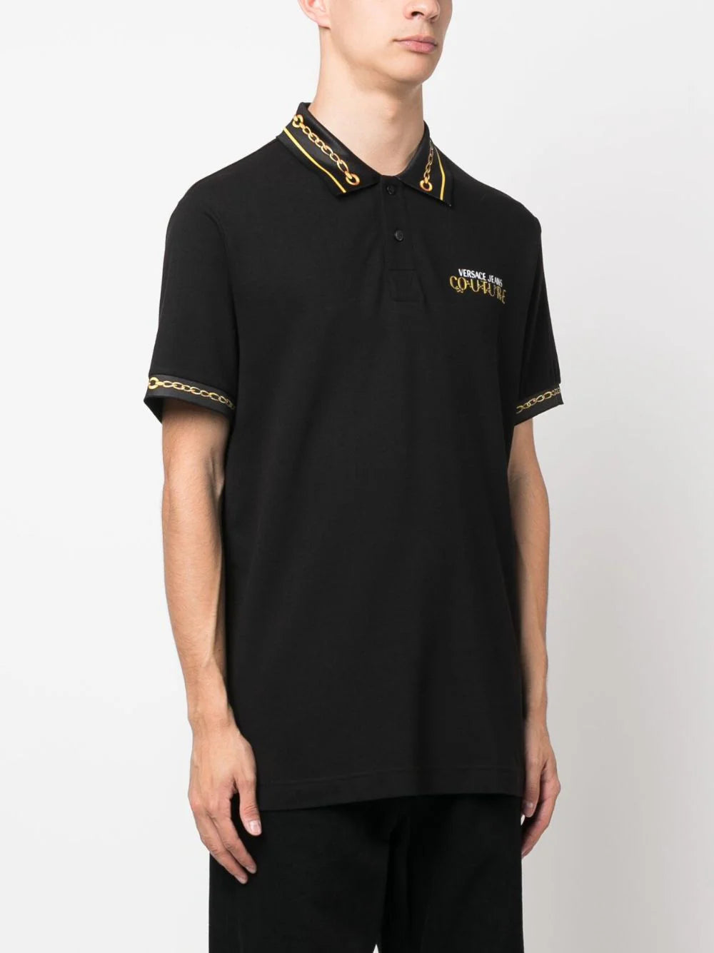 Chain-Link Polo Shirt