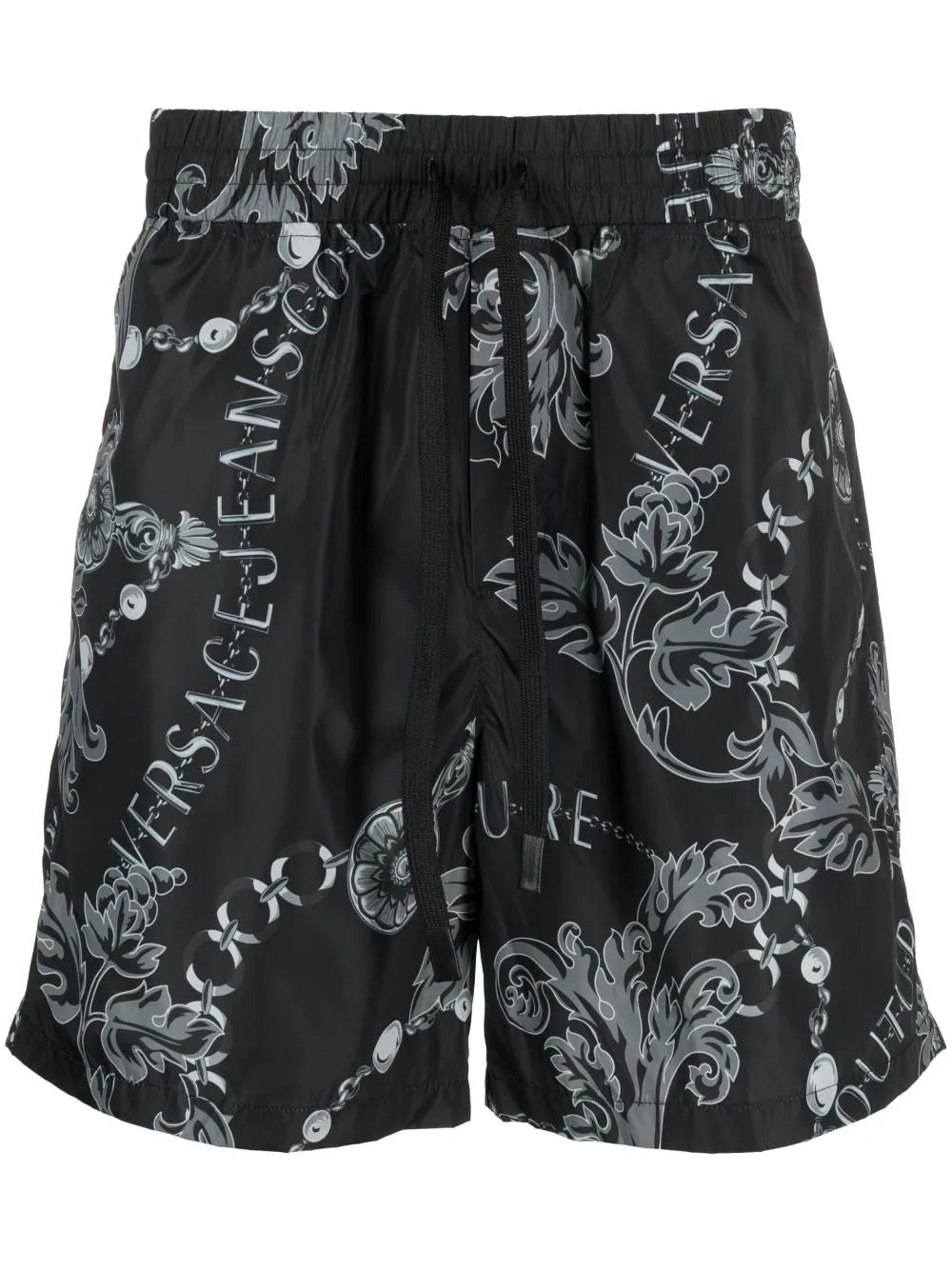 Chain Couture drawstring shorts