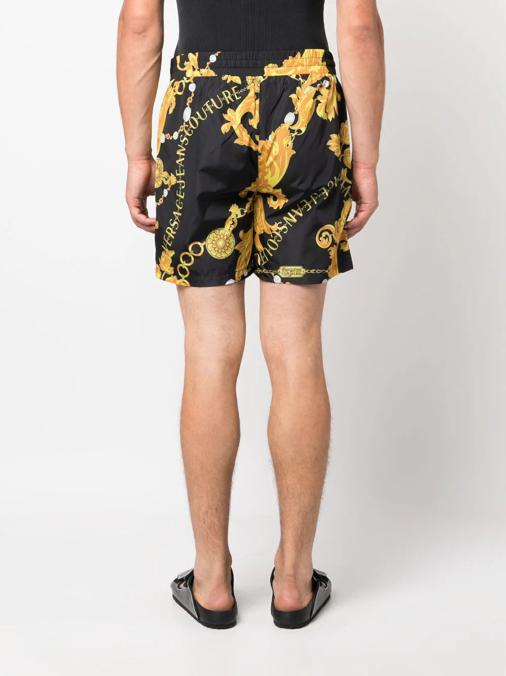 Chain Couture drawstring shorts