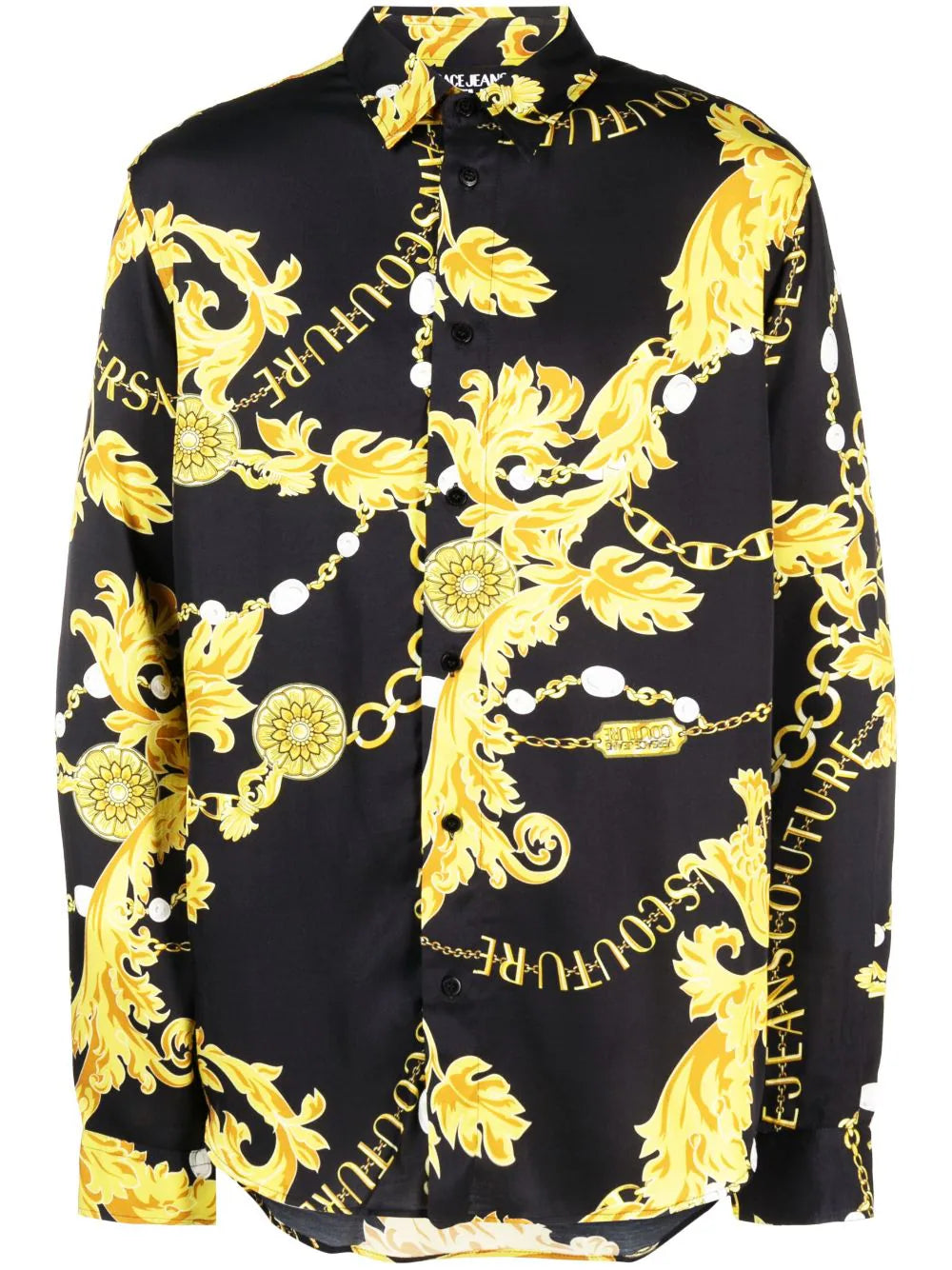 Chain Couture Long-Sleeve Shirt
