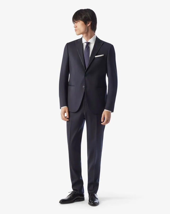 Navy blue pure wool tuxedo
