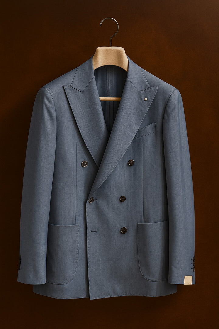 Unconstructed 100% wool DB Suit