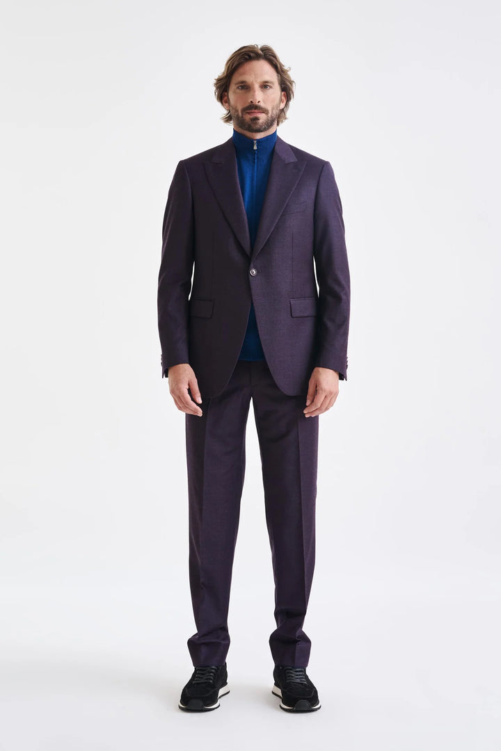 PURPLE LIGHT WEIGHT WOOL SUIT