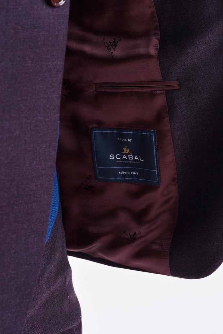 PURPLE LIGHT WEIGHT WOOL SUIT