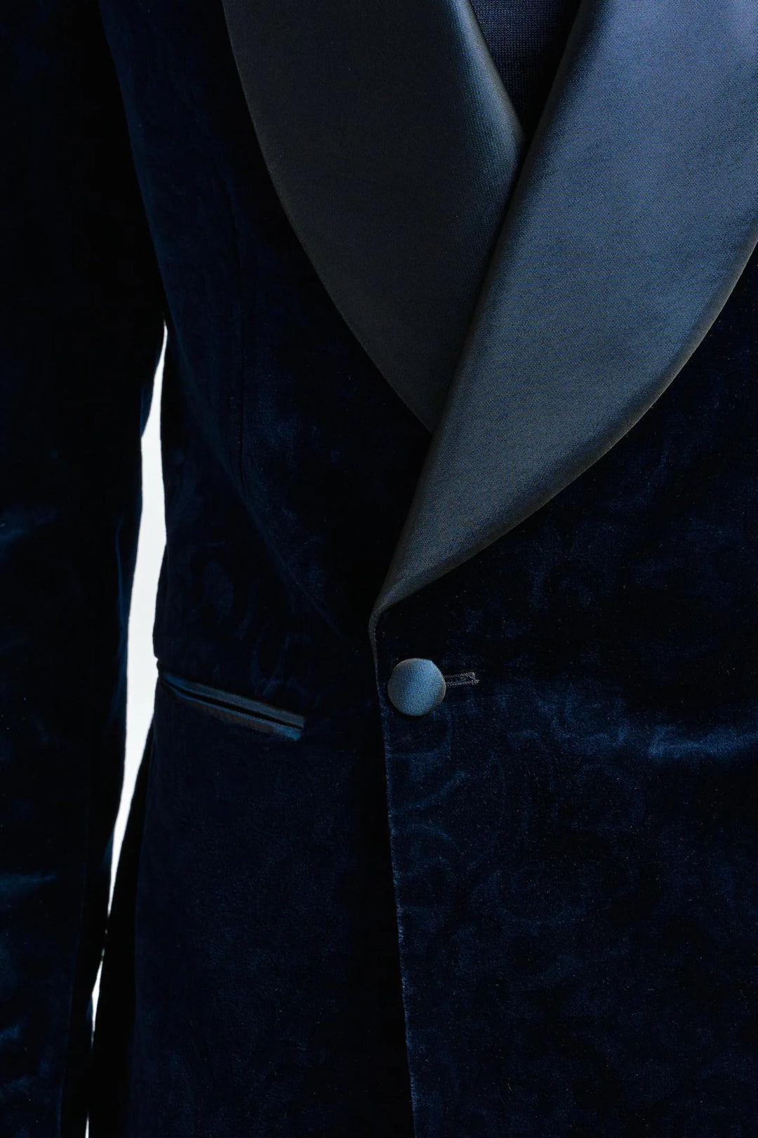 NAVY VELVET TUXEDO JACKET+PANTS