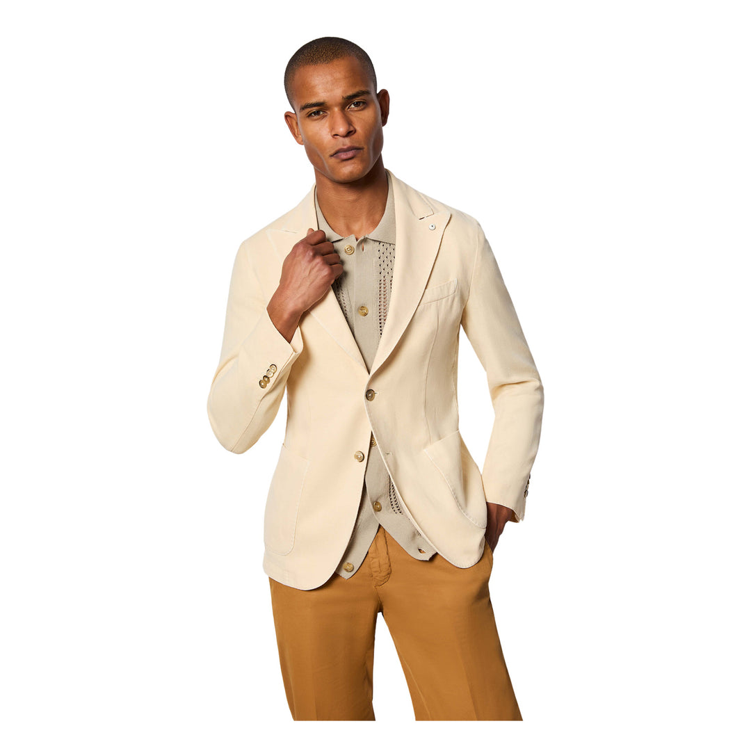 Garment-dyed STEVE jacket - ivory