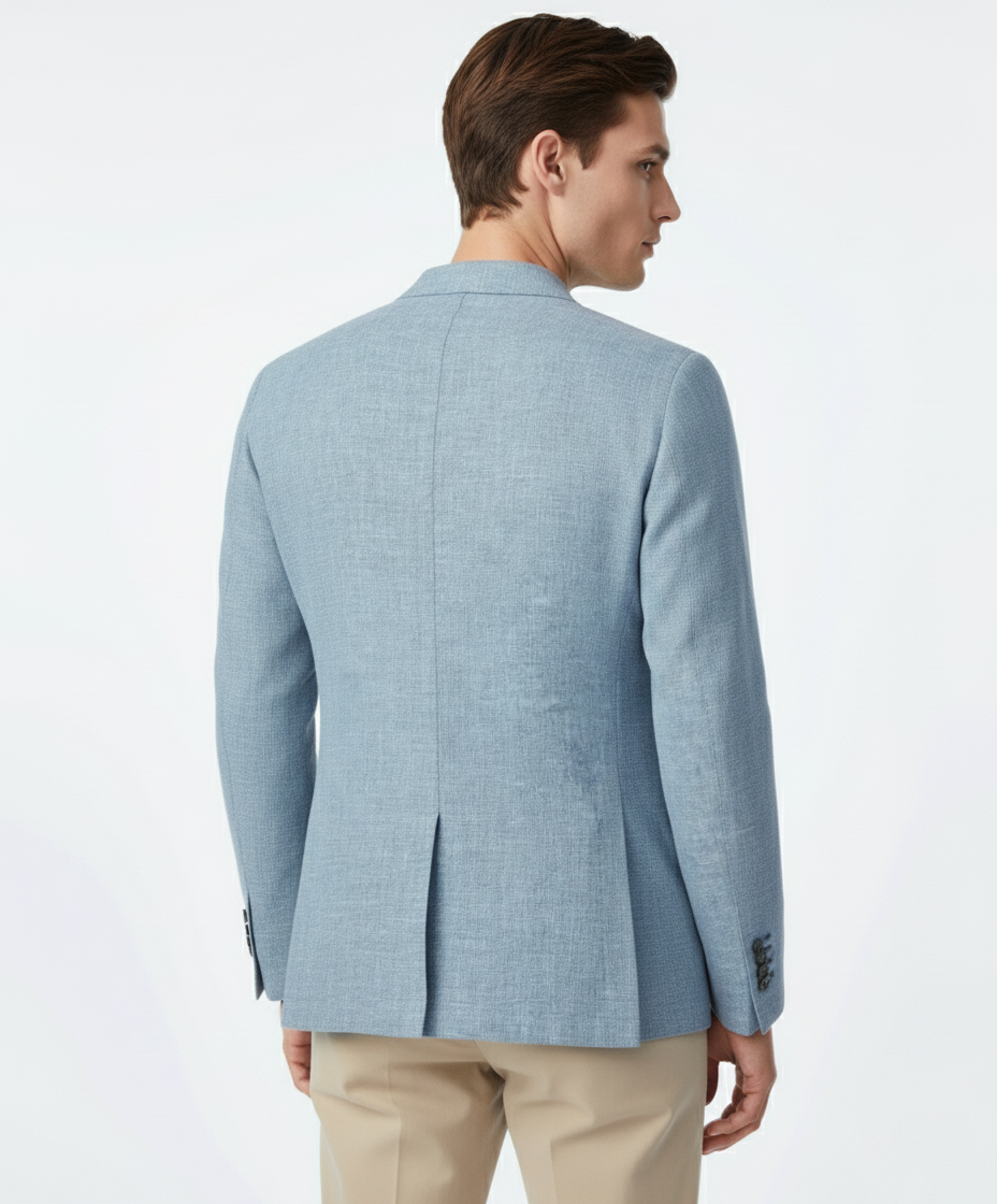 Garment-dyed JACK jacket in light Blue