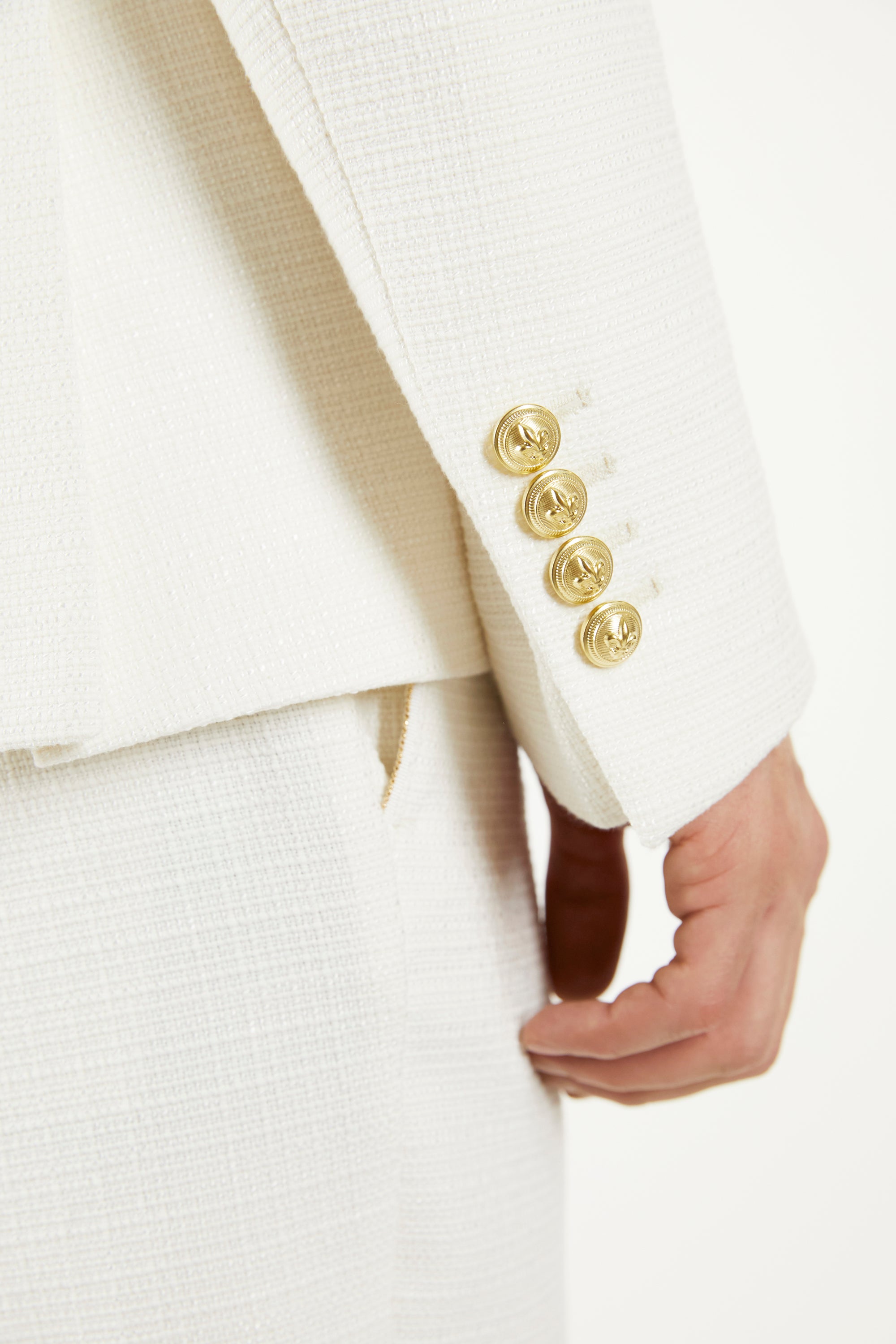 White Woven Tuxedo