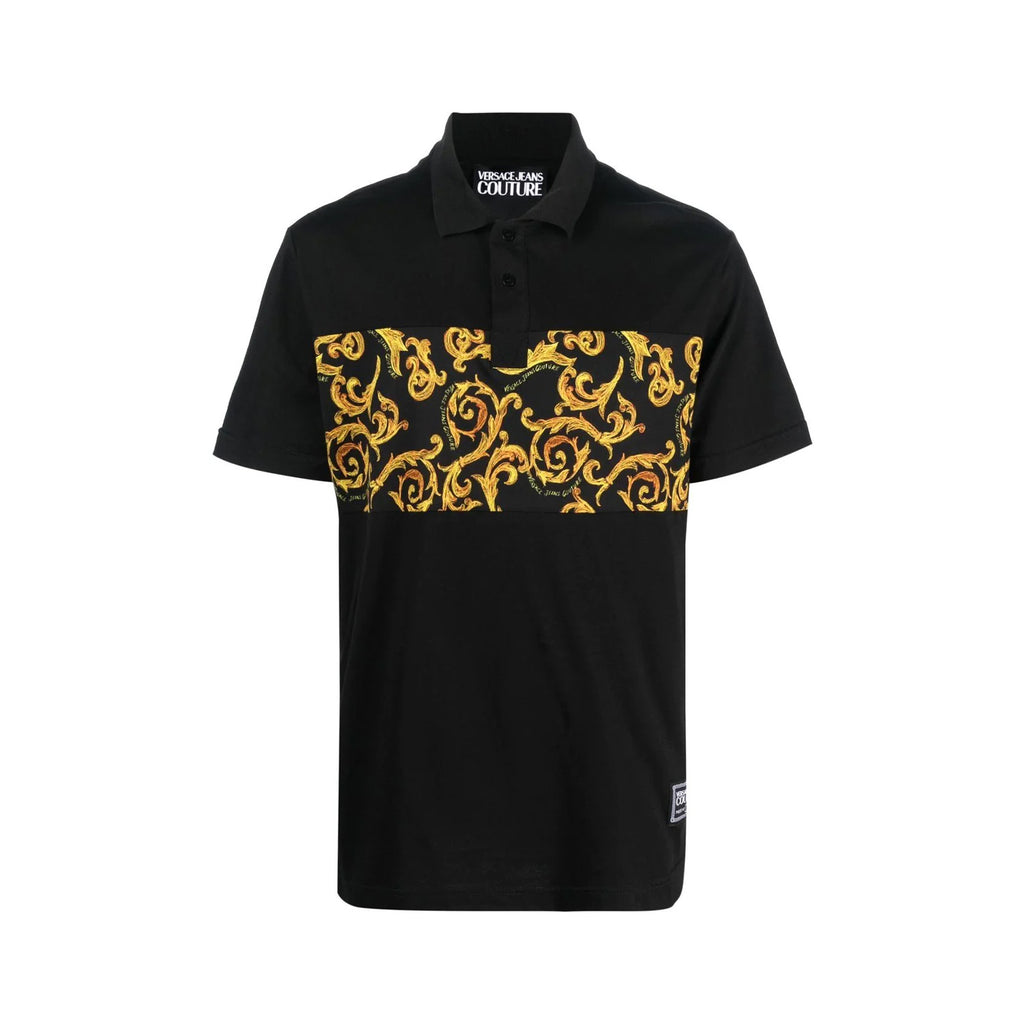 baroque pattern-print polo shirt